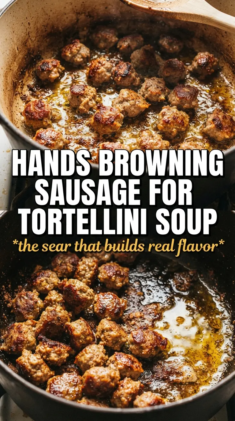 Sausage and tortellini soup creamy tomato broth