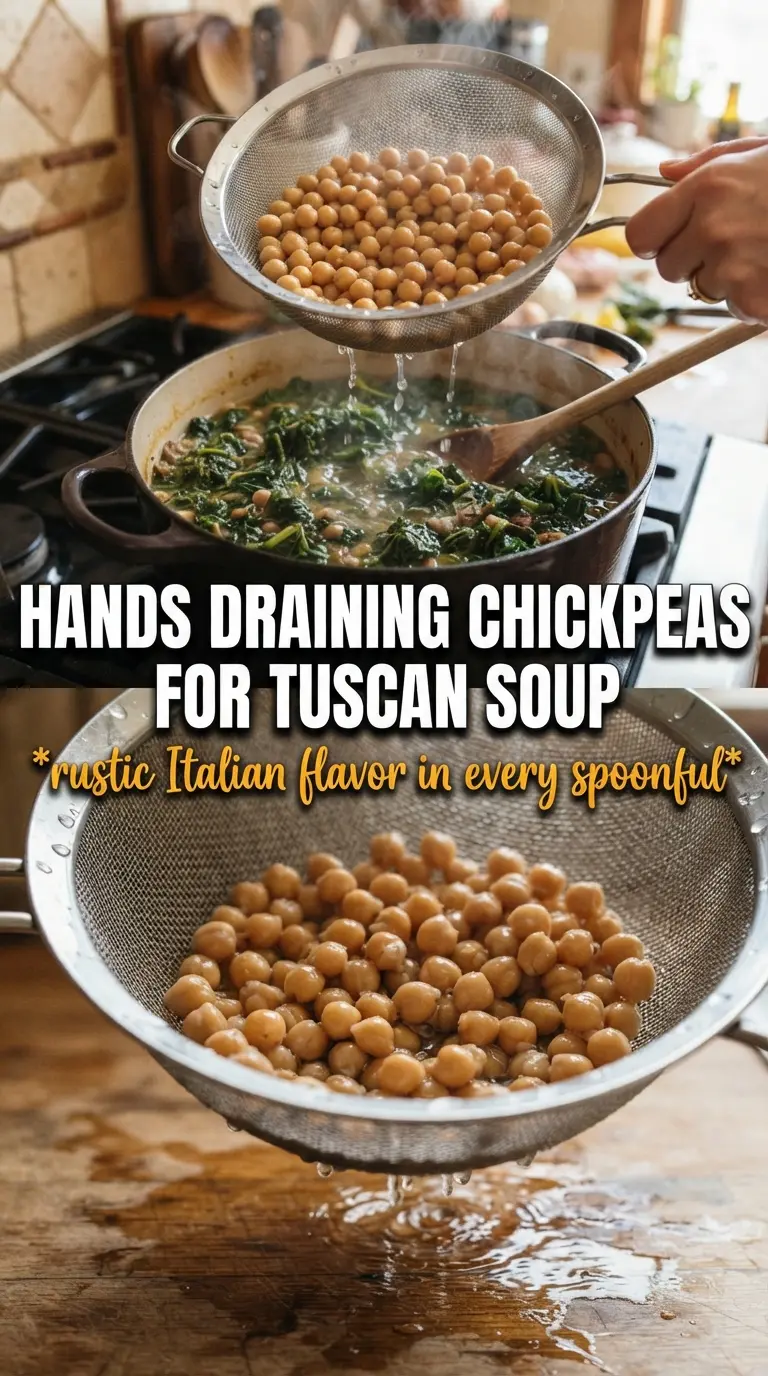 Tuscan Chickpea Soup with rosemary, kale, and tomatoes